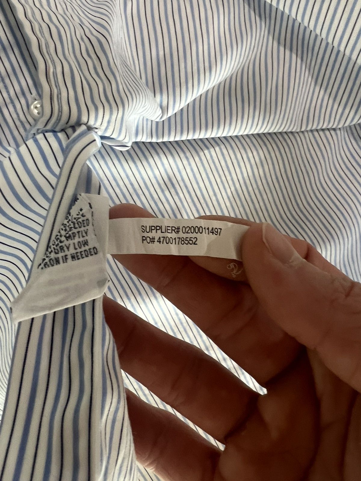 Polo Ralph Lauren Ralph Lauren Shirt Men Sz 16 Blue Striped Dress Button Down Size US L / EU 52-54 / 3 - 7 Thumbnail
