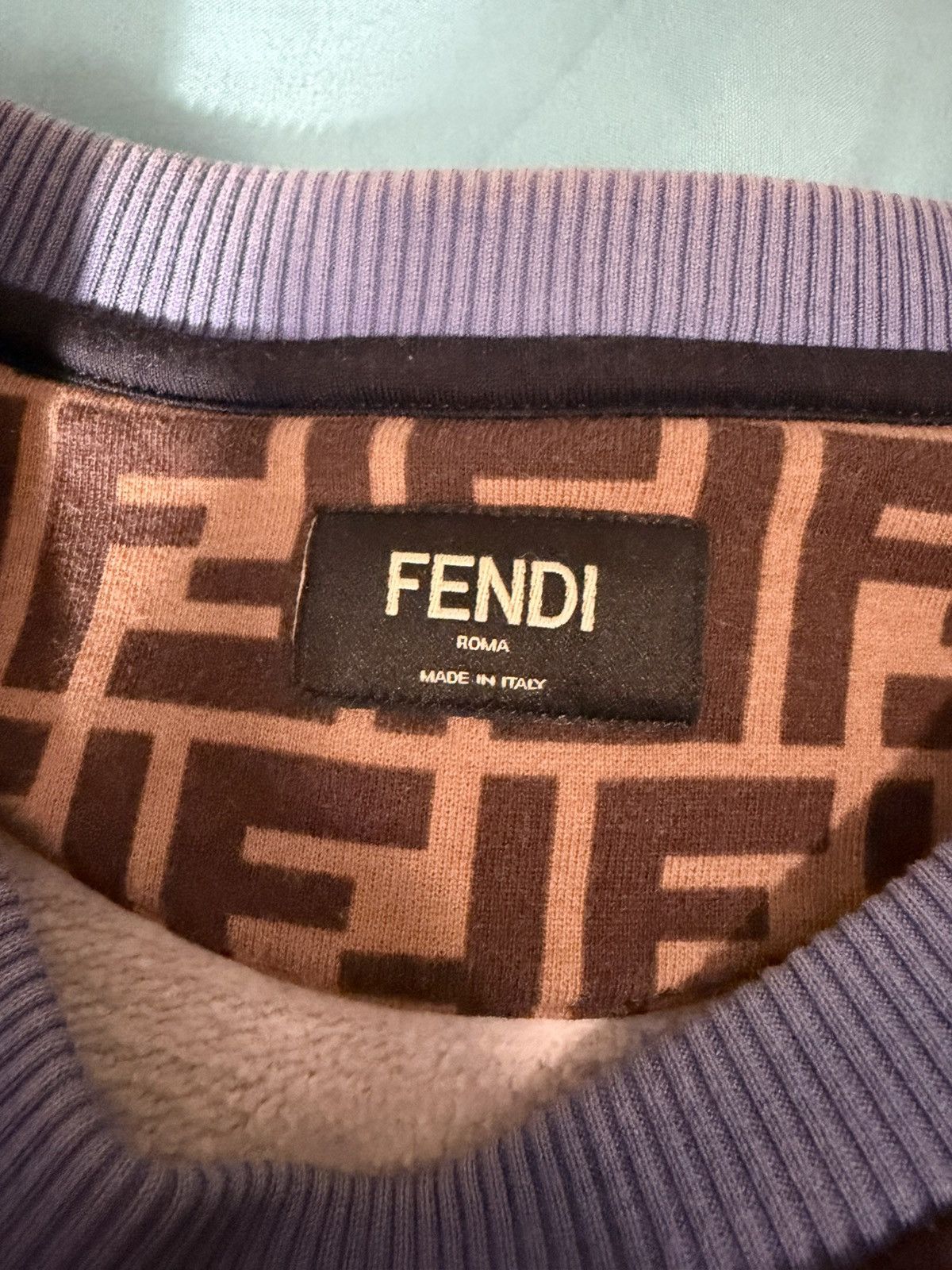 Fendi Fendi Roma FF Monogram Cotton Sweatshirt Size US L / EU 52-54 / 3 - 3 Thumbnail