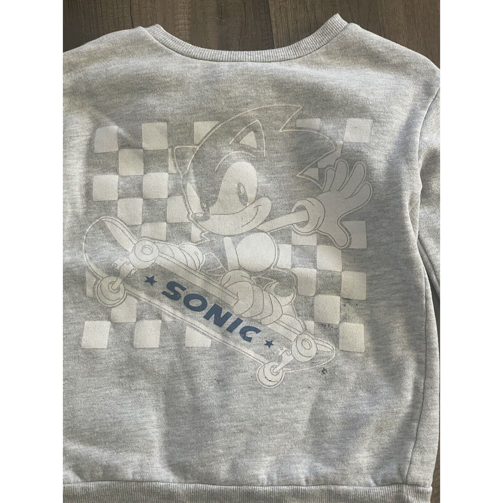 Vintage Boys Sonic the Hedgehog Crewneck Extra Small Gray Size US XS / EU 42 / 0 - 2 Thumbnail