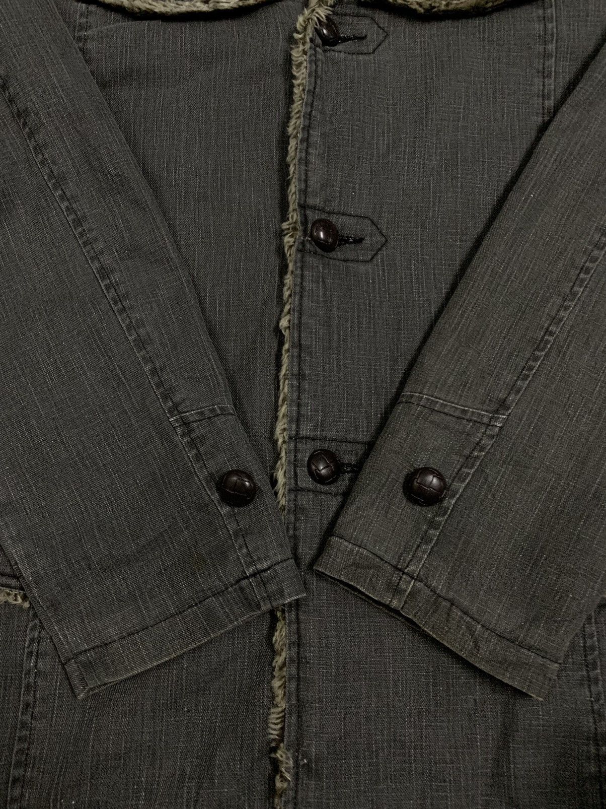 Japanese Brand Japanese Brand Roushatte Sherpa Lined Denim Style Jacket Size US M / EU 48-50 / 2 - 9 Thumbnail