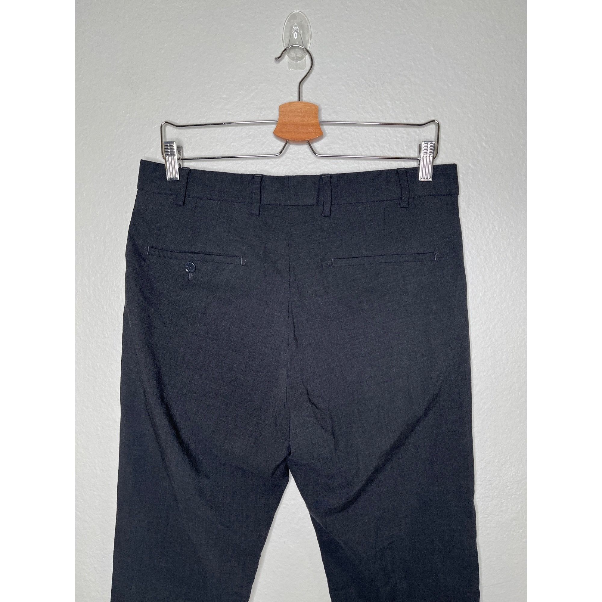 Louis Vuitton Louis Vuitton Uniforms Charcoal Black Virgin Wool Cigaret Tr Size US 33 - 3 Thumbnail