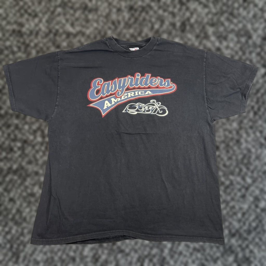 Vintage VINTAGE Easy Riders Motorcycle T-Shirt Mens XL Black 2000s Graphic Print Biker California Retro Size US XL / EU 56 / 4 - 1 Thumbnail