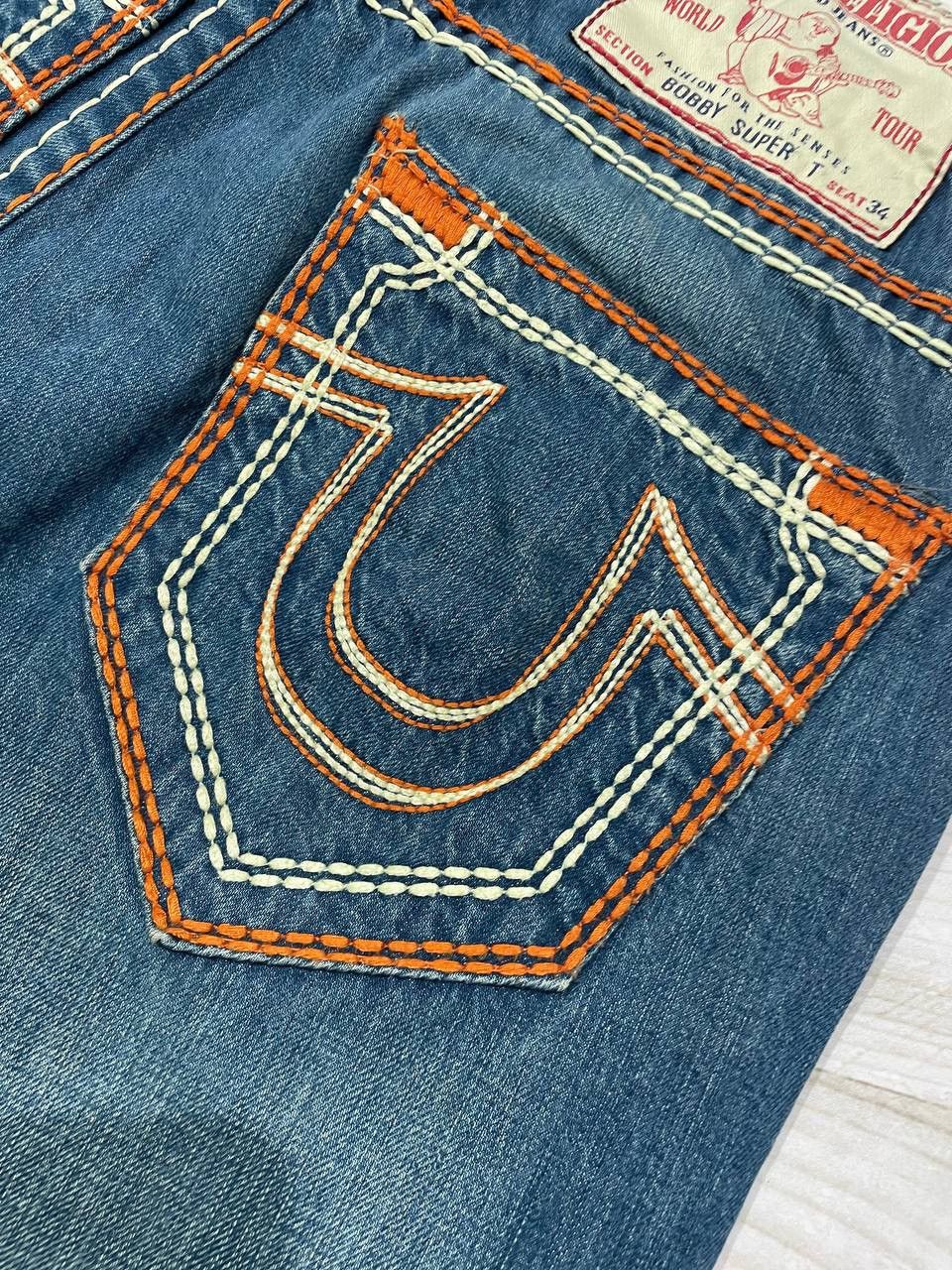 True Religion Vintage True Religion Bobby Super T Denim Jeans Y2K Size US 34 / EU 50 - 17 Thumbnail