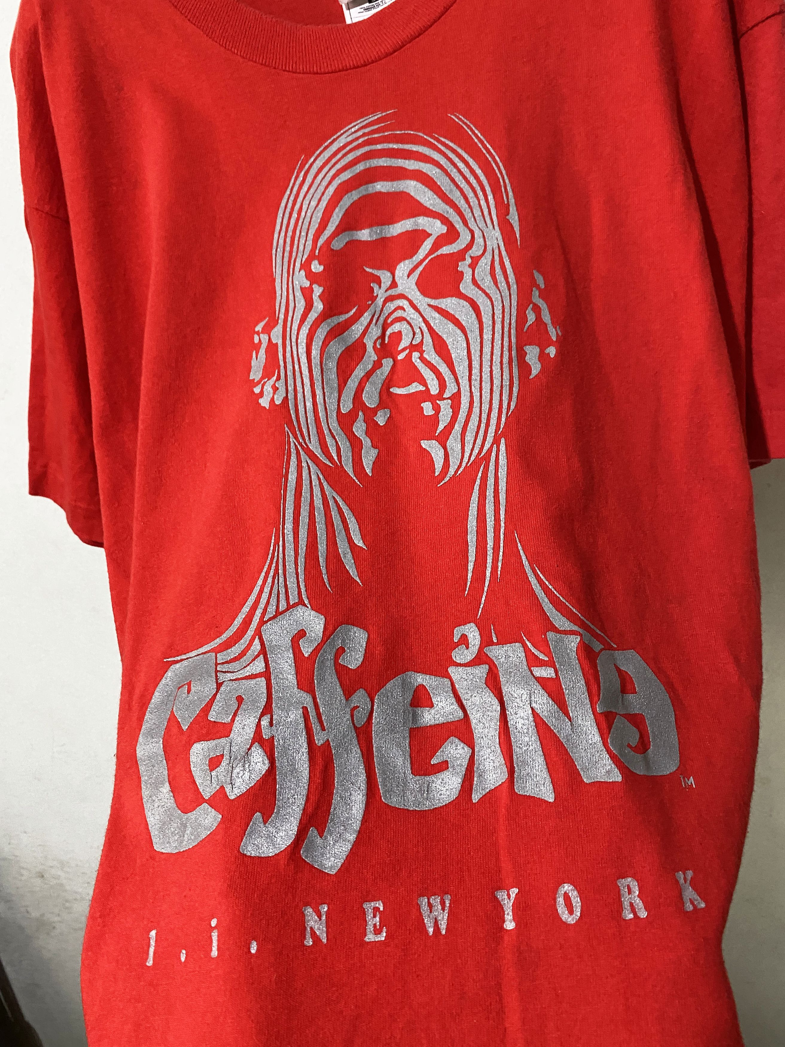 Band Tees × Vintage Vintage 90s Caffeine Records Shirt Size US L / EU 52-54 / 3 - 2 Thumbnail
