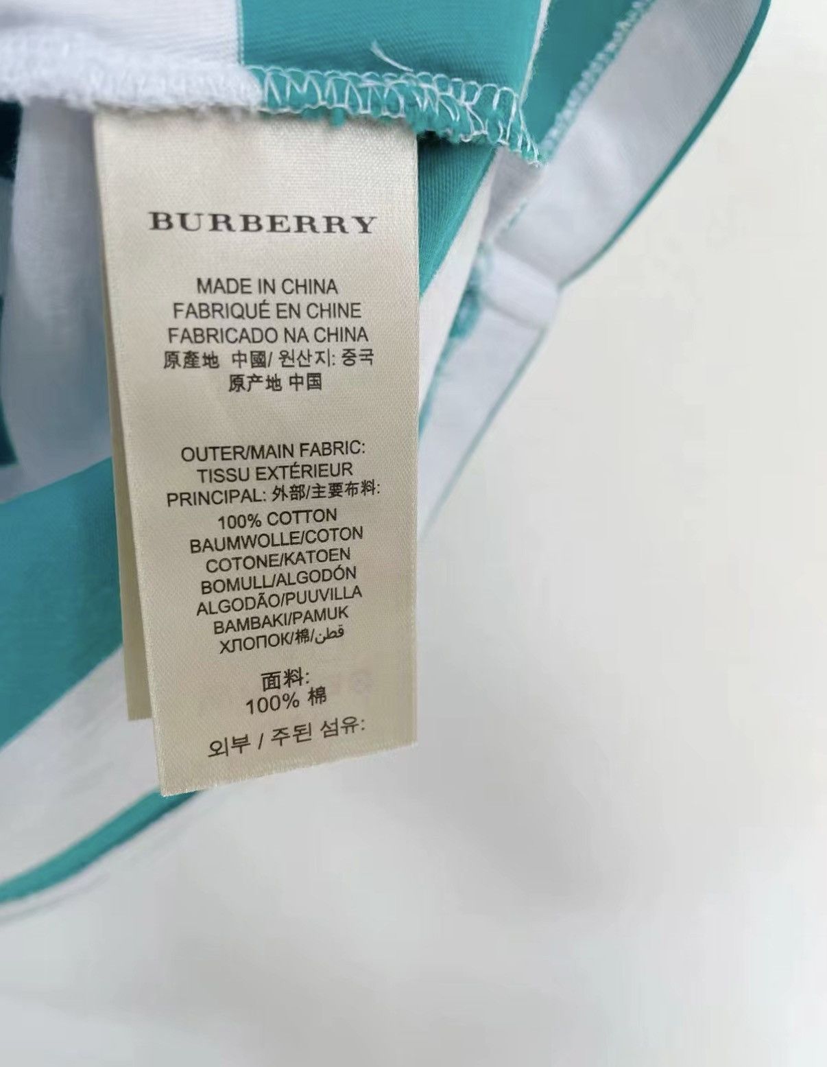 Burberry BURBERRY 100% Cotton Short Sleeve T-shirt J30 Size US S / EU 44-46 / 1 - 7 Thumbnail