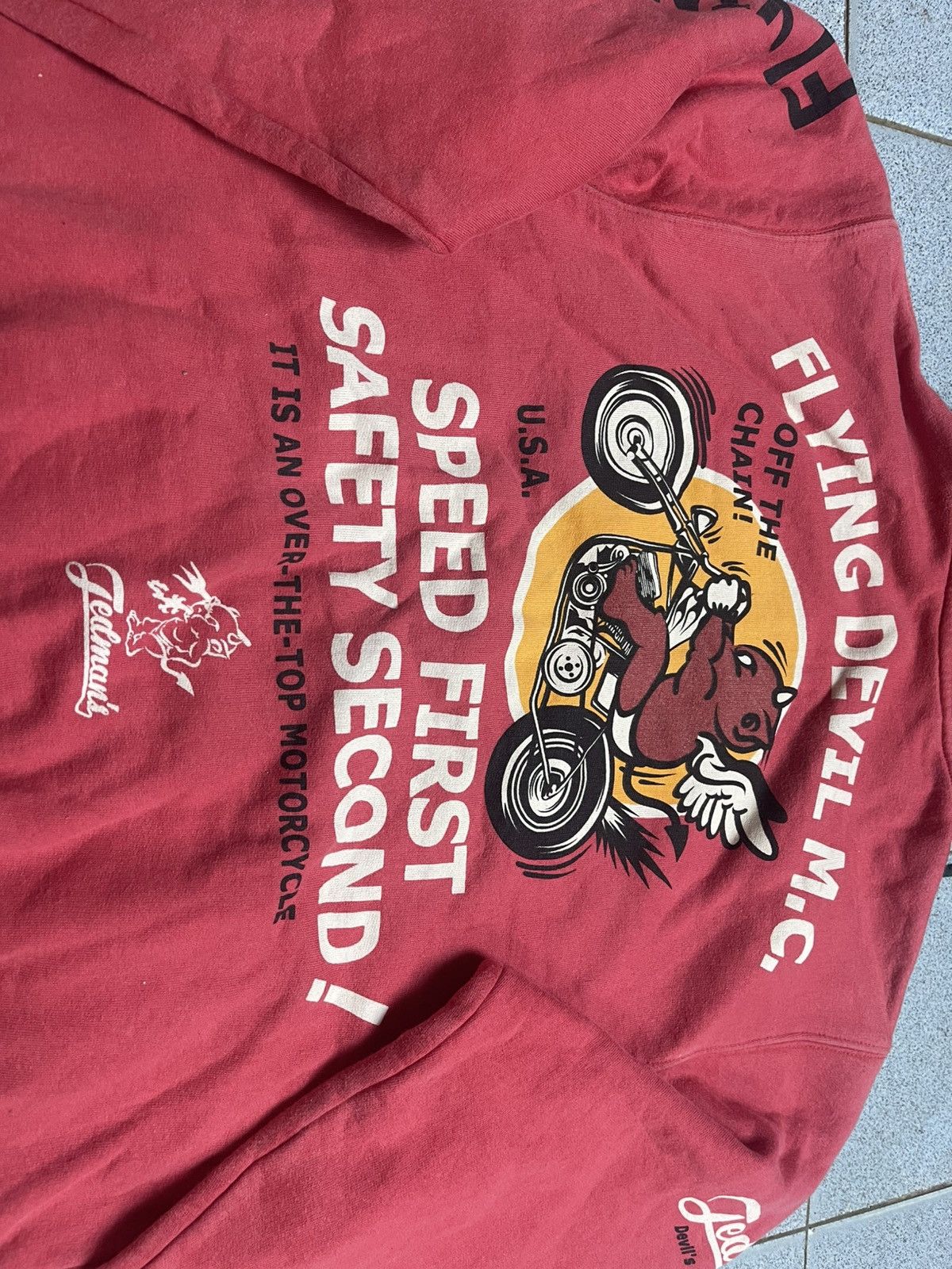 Tedman Tedman Flying Devil Motorcycle Hoodie Size US M / EU 48-50 / 2 - 13 Thumbnail