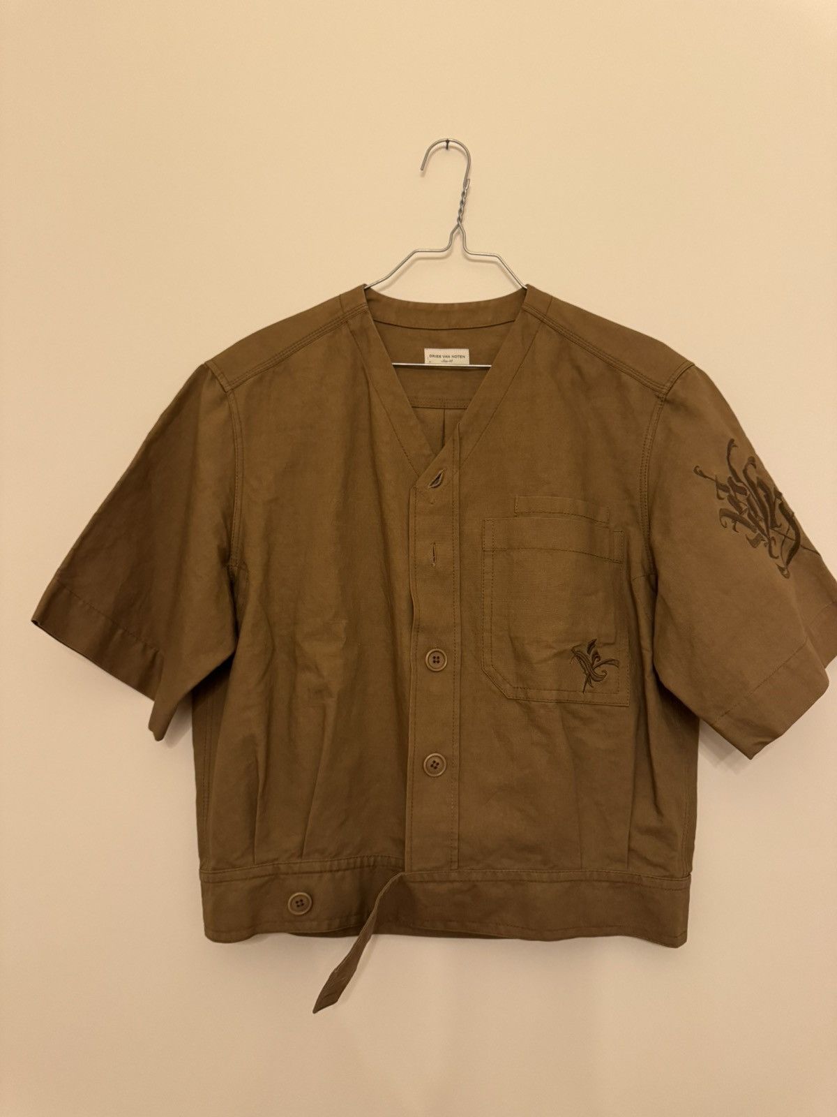 Dries Van Noten Dries Van Noten – Short-Sleeve Shirt (Sample Sale Piece) Size US S / EU 44-46 / 1 - 1 Thumbnail