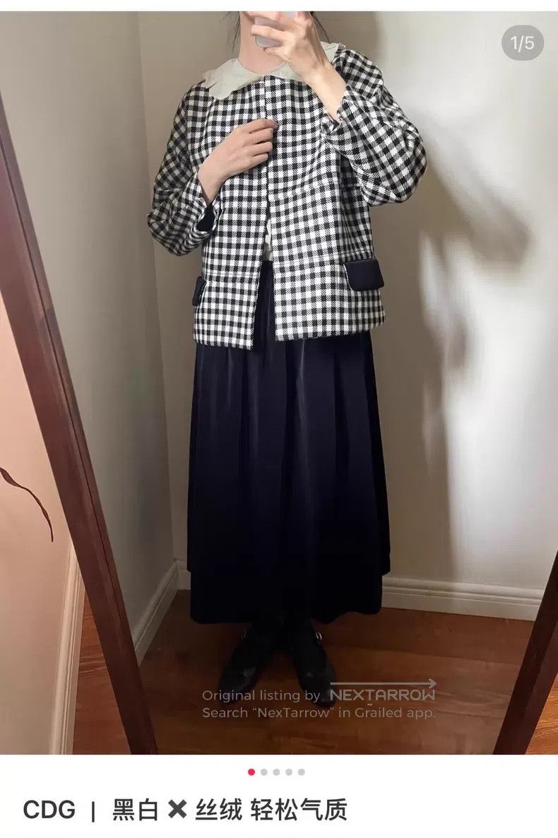 Comme des Garcons Comme des Garcons Black and White Plaid Blazer Size S / US 4 / IT 40 - 9 Thumbnail