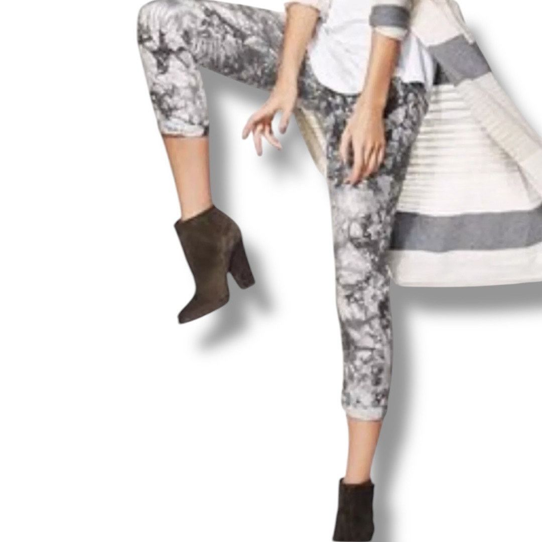 Other CAbi marbled gray and white jogger style pants womens medium Size 33" - 6 Thumbnail