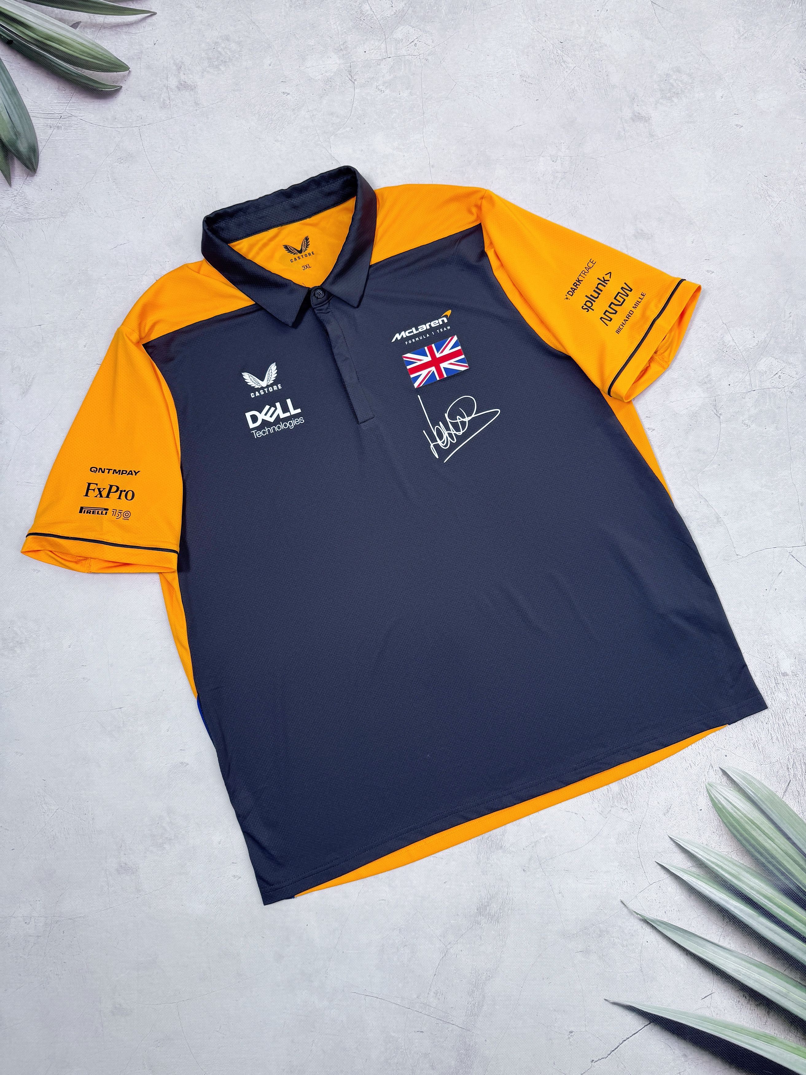 Formula 1 McLaren F1 Racing Team Polo T-Shirt #4 Norris by Castore Size US XL / EU 56 / 4 - 7 Thumbnail