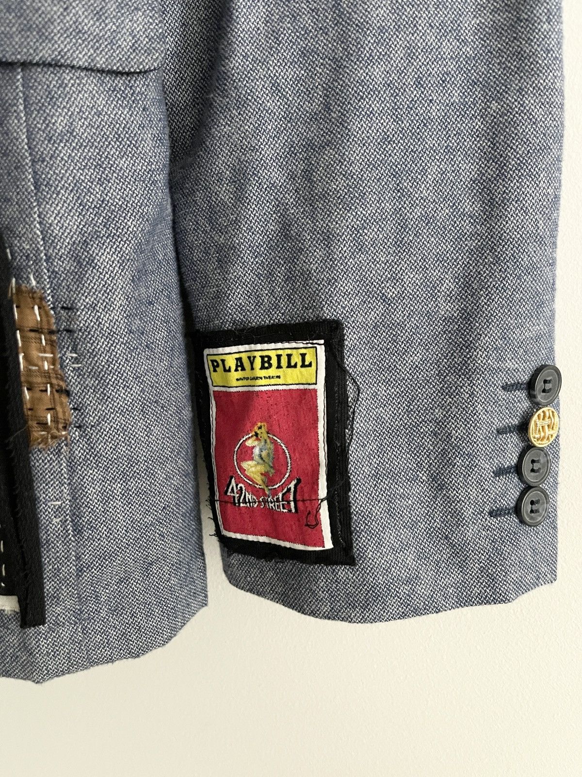 Handmade RARE! 1 of 1 “80s MEMORY” Handmade Patches Blazers Size US L / EU 52-54 / 3 - 5 Thumbnail