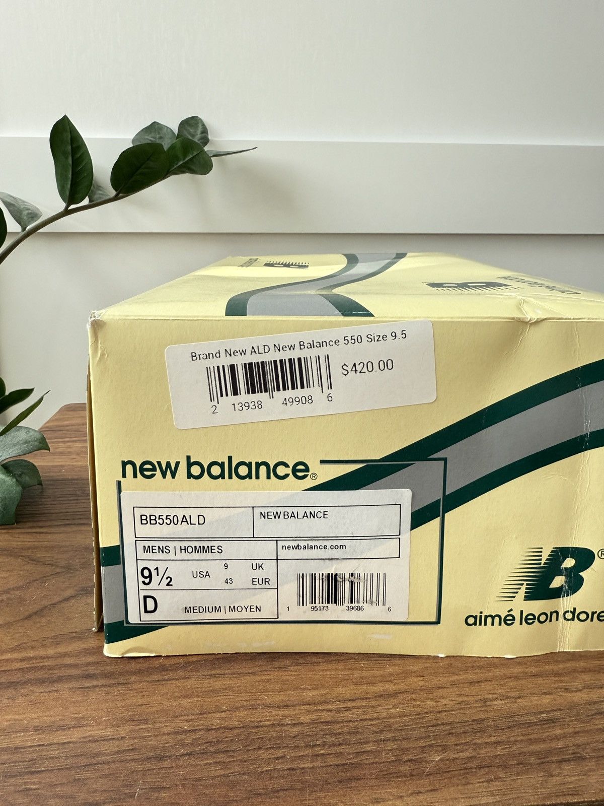 Aime Leon Dore × New Balance White/Green ALD 550s Size US 9.5 / EU 42-43 - 13 Thumbnail