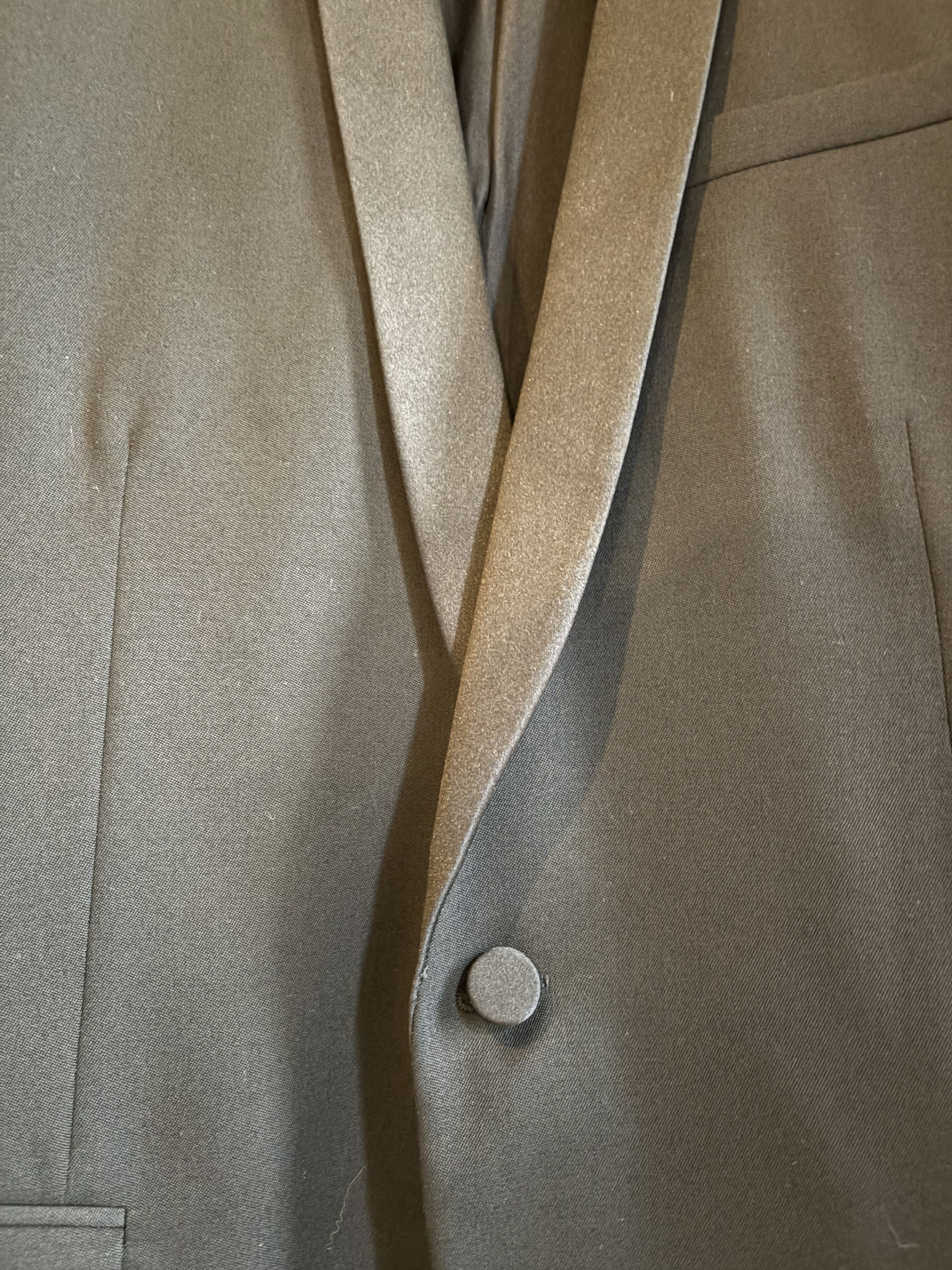 Saint Laurent Paris Saint Laurent Hedi Slimane 2 Piece Tuxedo Suit Size 50R - 7 Thumbnail