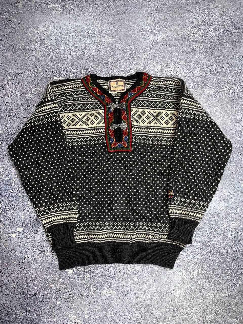 Dale Of Norway Dale of Norway Fair Isle Pure Wool Clasp Pullover Sweater Size US M / EU 48-50 / 2 - 2 Thumbnail