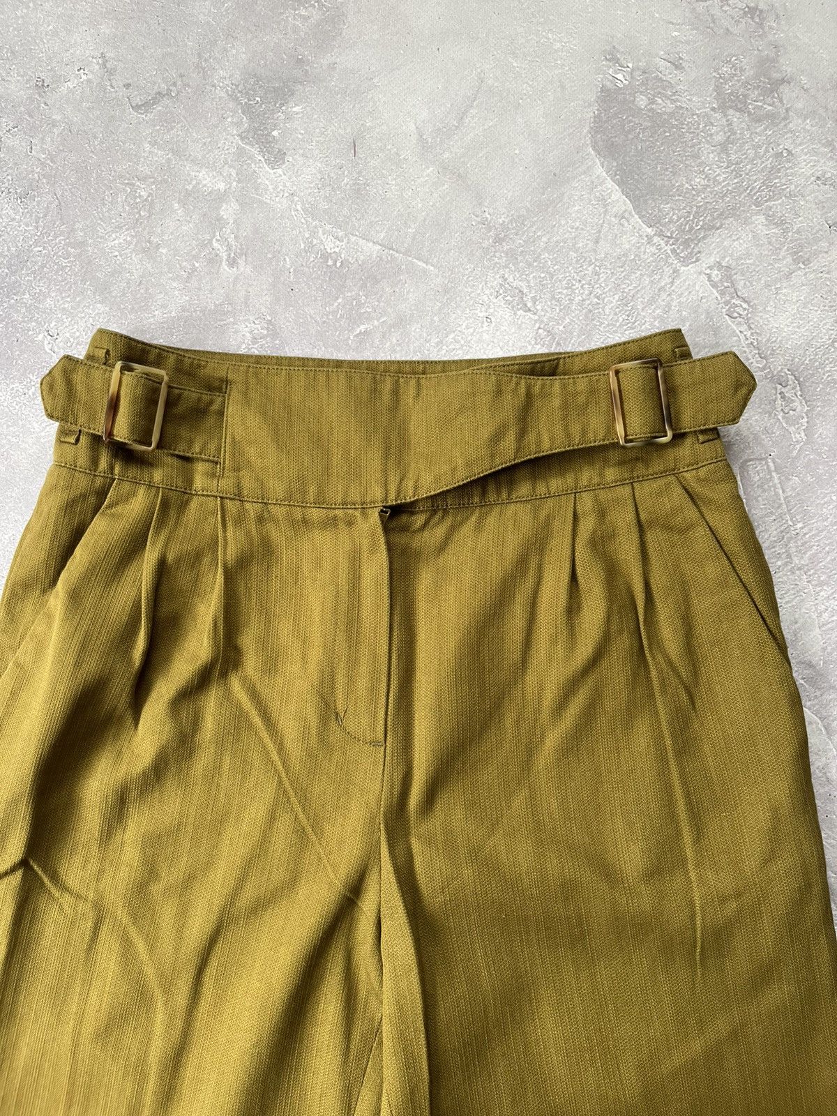 Sezane Sézane Cotton/Linen Belted Trousers Pants Size 36 Size 26" / US 2 / IT 38 - 4 Thumbnail