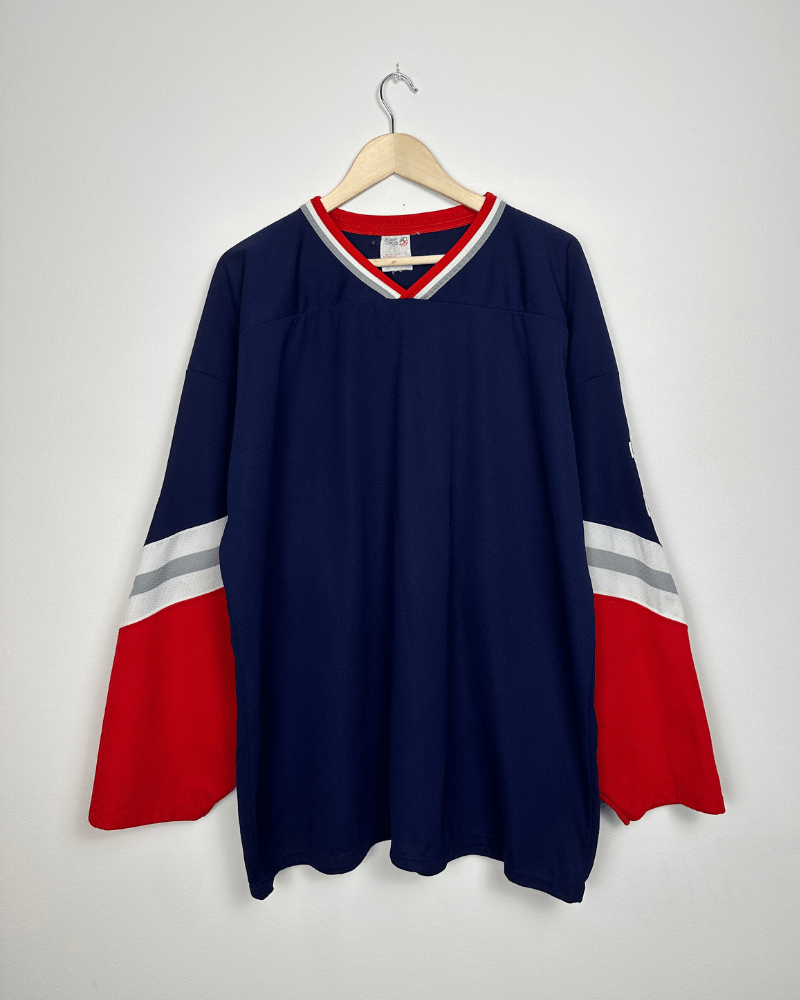NHL × Vintage Athletic Knit New York Rangers Blank Hockey Jersey - XXL/2XL Size US XXL / EU 58 / 5 - 2 Thumbnail