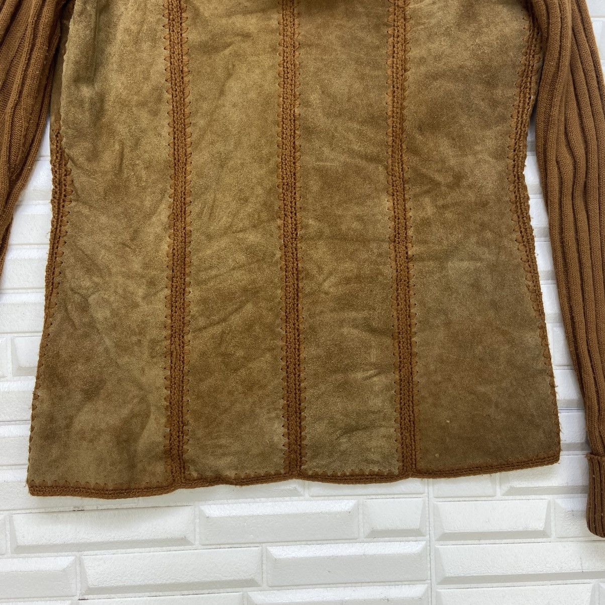 Vintage Vintage 70s Duo-Wear by Hollywood Flaire Leather Jacket Coat Size US XS / EU 42 / 0 - 16 Thumbnail