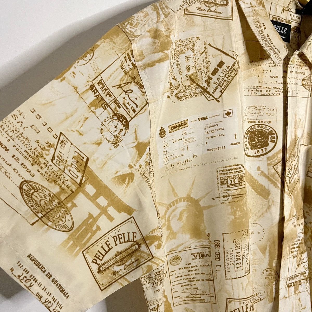 Pelle Pelle Pelle Pelle Newspaper Print Button Up Shirt Vintage 90s Size US XL / EU 56 / 4 - 4 Thumbnail