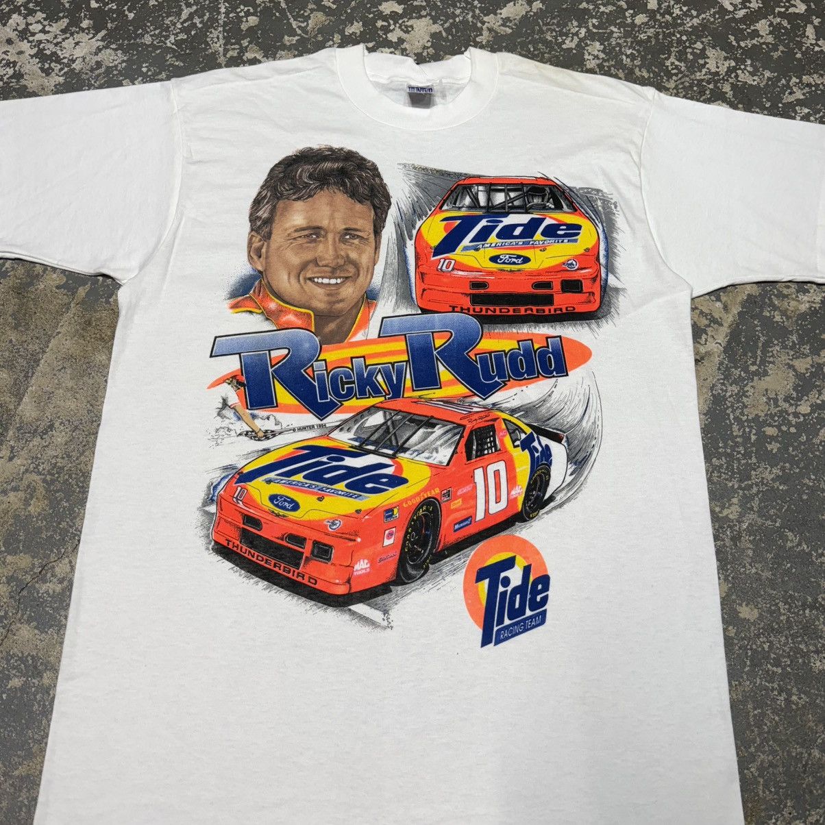 NASCAR Vintage Ricky Rudd Tide Racing Nascar 90s Tshirt Size US L / EU 52-54 / 3 - 9 Thumbnail