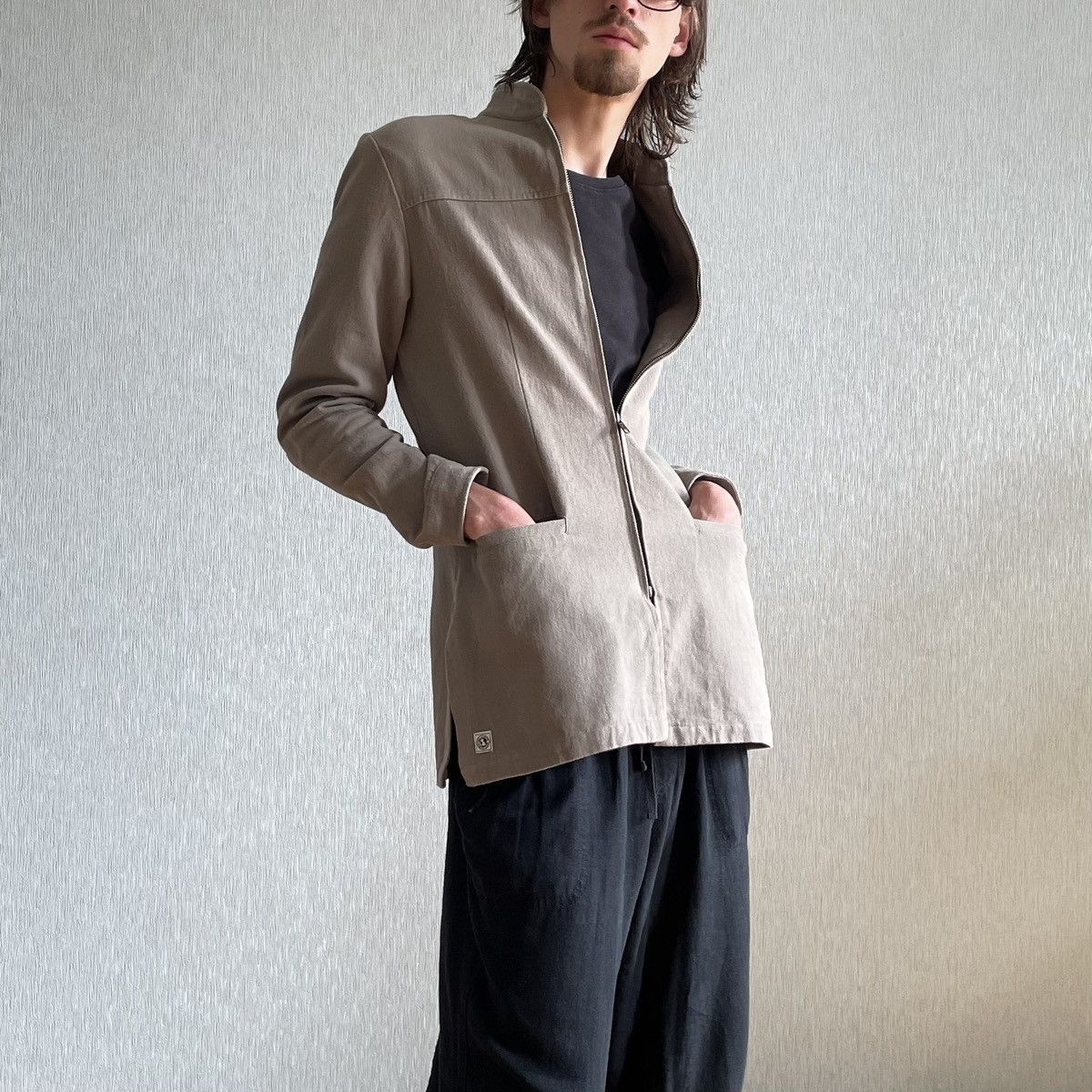 Vintage Vintage Hemp Coat Zip Jacket 00s «The Earth Collection» Size US M / EU 48-50 / 2 - 7 Thumbnail