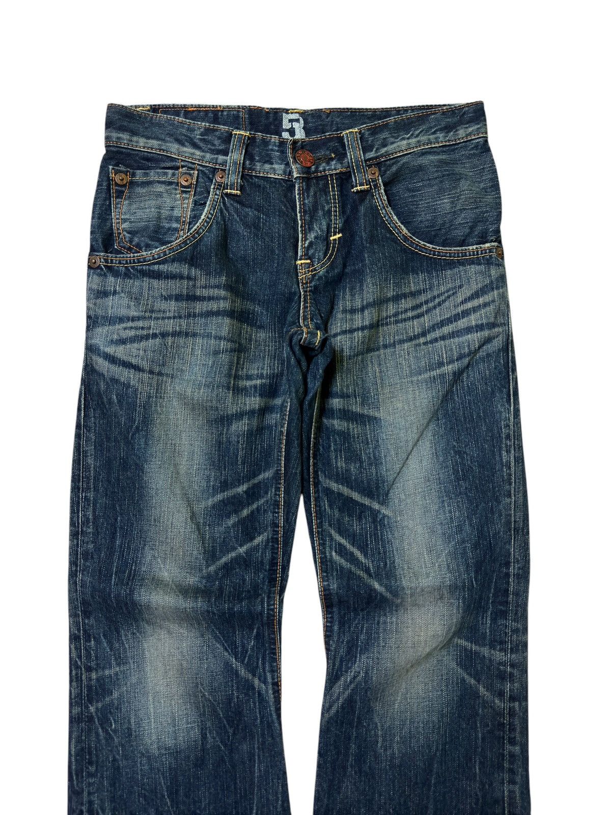Edwin FLARE EDWIN 503 CLAWS ACID WASH JUNYA WATANABE STYLE DENIM Size US 29 - 3 Thumbnail