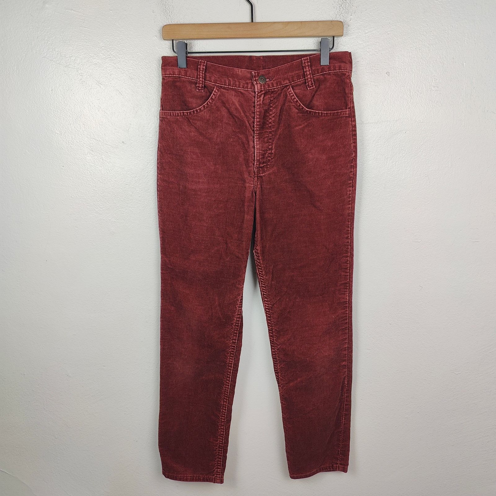 Levi's Vintage Levi's 517 Corduroy Jeans Mens 30x28 Red Size US 30 / EU 46 - 1 Thumbnail