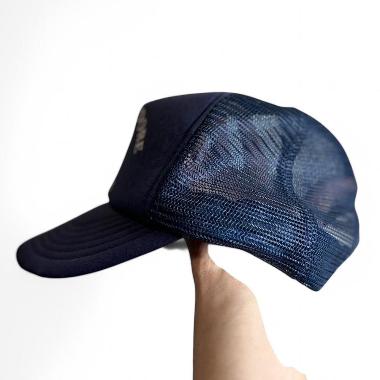 Vintage Vintage 1970s Navy Blue Wolf Trucker Hat Size ONE SIZE - 3 Thumbnail