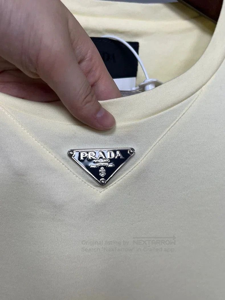 Prada Prada Beige Triangle Logo Short. Size US M / EU 48-50 / 2 - 3 Thumbnail