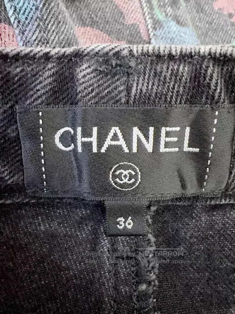 Chanel Chanel 21A colourful floral jeans Size 24" / US 00 / IT 34 - 5 Thumbnail