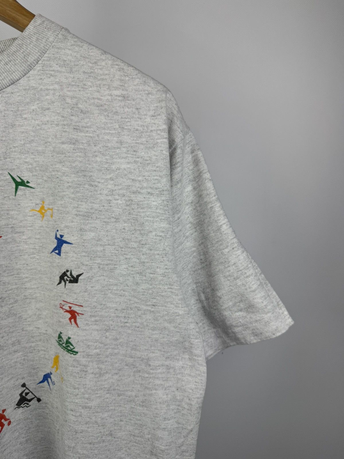 USA Olympics Vintage 90s Atlanta 1996 Big Logo T-Shirt Made in USA Tee Size US L / EU 52-54 / 3 - 4 Thumbnail