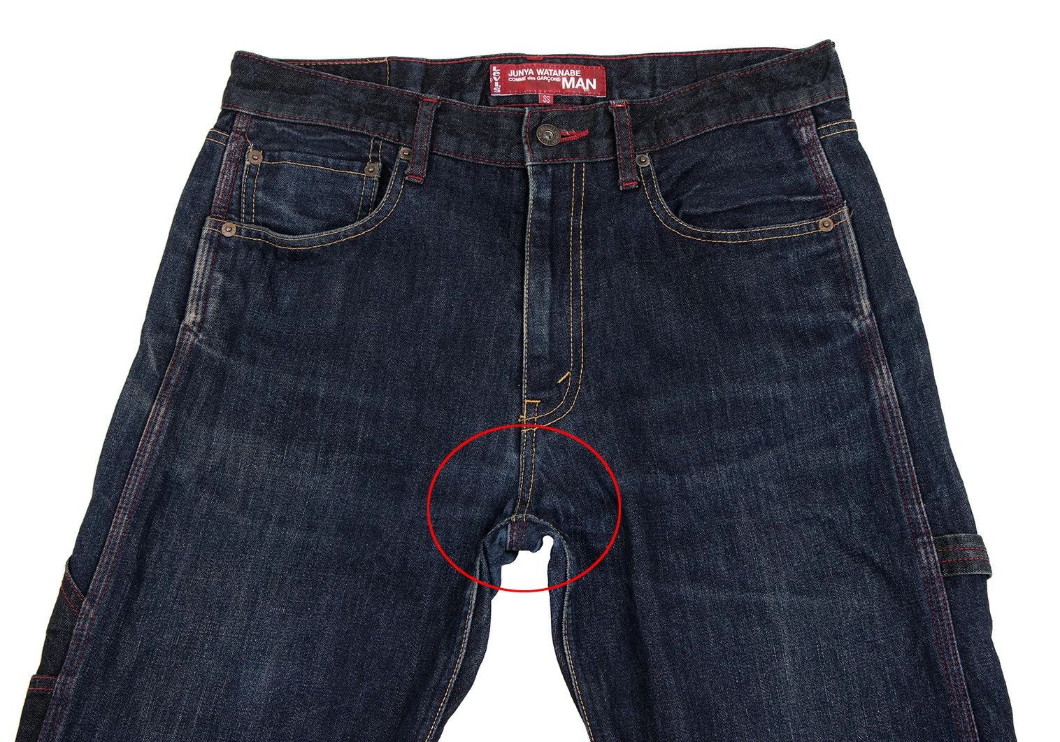 Junya Watanabe Reconstructed Denim Half Shorts in Indigo Blue Size US 30 / EU 46 - 2 Thumbnail