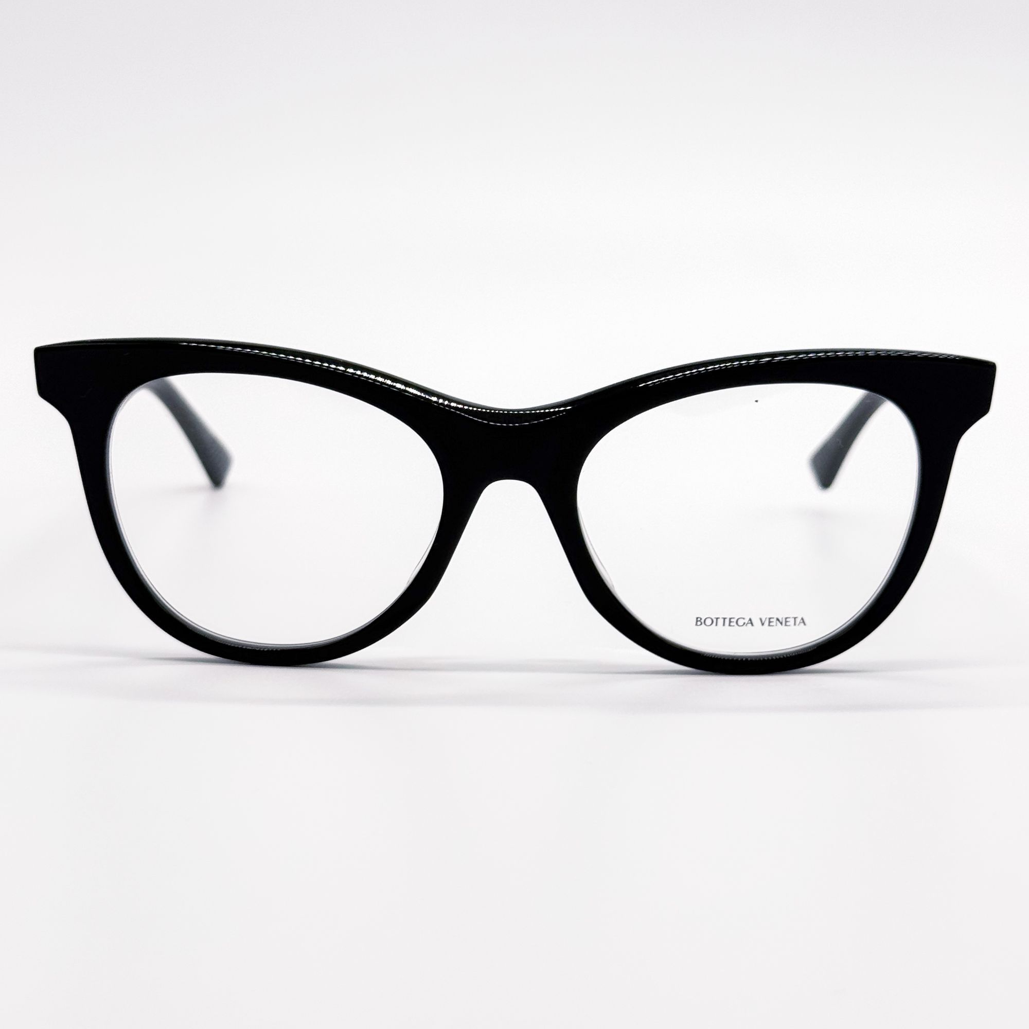 Bottega Veneta NEW BOTTEGA VENETA EYEGLASSES BV1064O 001 ROUND BLACK WOMEN Size ONE SIZE - 3 Thumbnail
