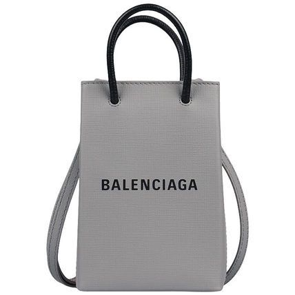 Balenciaga mini shopping bag in grey Size ONE SIZE - 1 Thumbnail