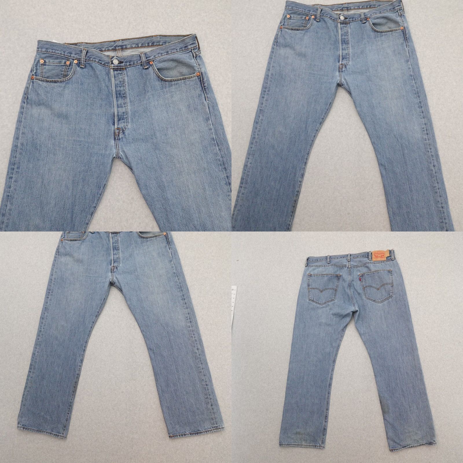 Levi's Levi's 501 Jeans Mens 40 (40x29) Button Fly Blue 5-Pocket Design Regular Inseam 29 Size US 40 / EU 56 - 9 Thumbnail