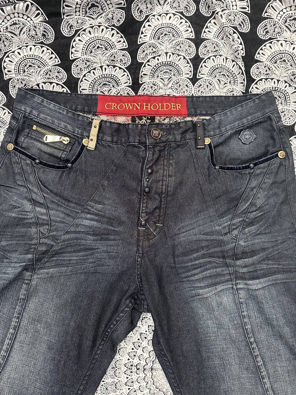 Other Black Crown Royal Jeans Size US 42 / EU 58 - 6 Thumbnail