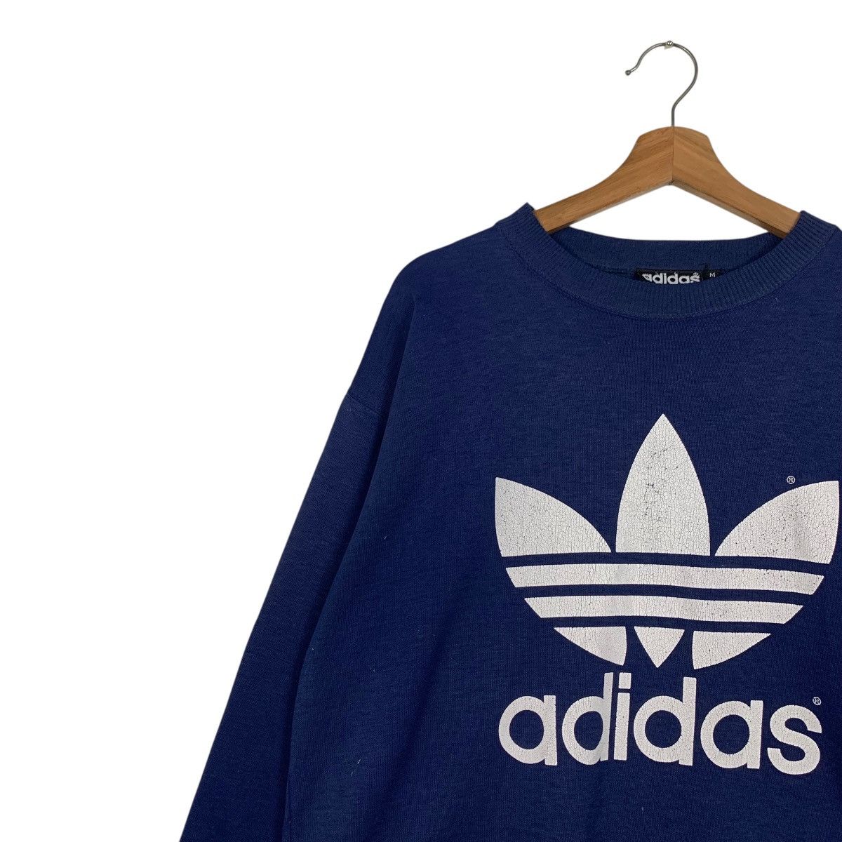 Adidas Vintage 90’s ADIDAS Big Logo Crewneck Sweatshirt #3602-C165 Size US M / EU 48-50 / 2 - 3 Thumbnail