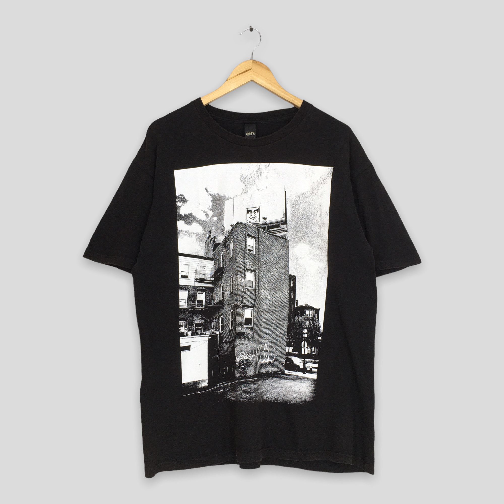 Vintage 90's Obey Skater Streetwear T shirt Large