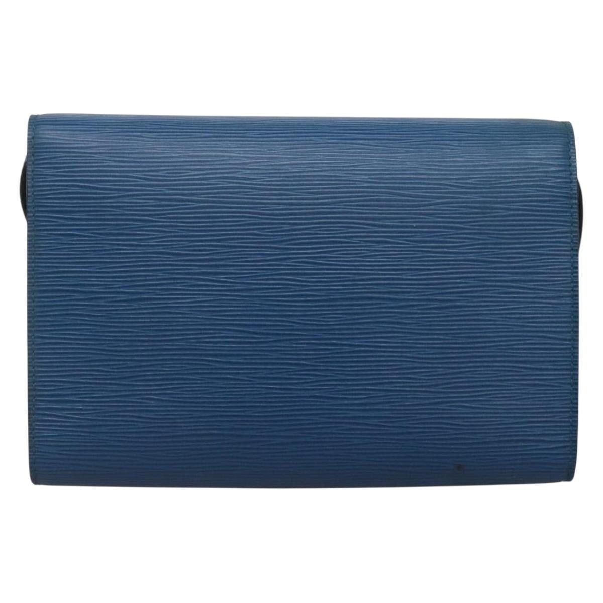 Louis Vuitton LOUIS VUITTON Epi Pochette Arche Shoulder Bag Blue M52575 Size ONE SIZE - 3 Thumbnail