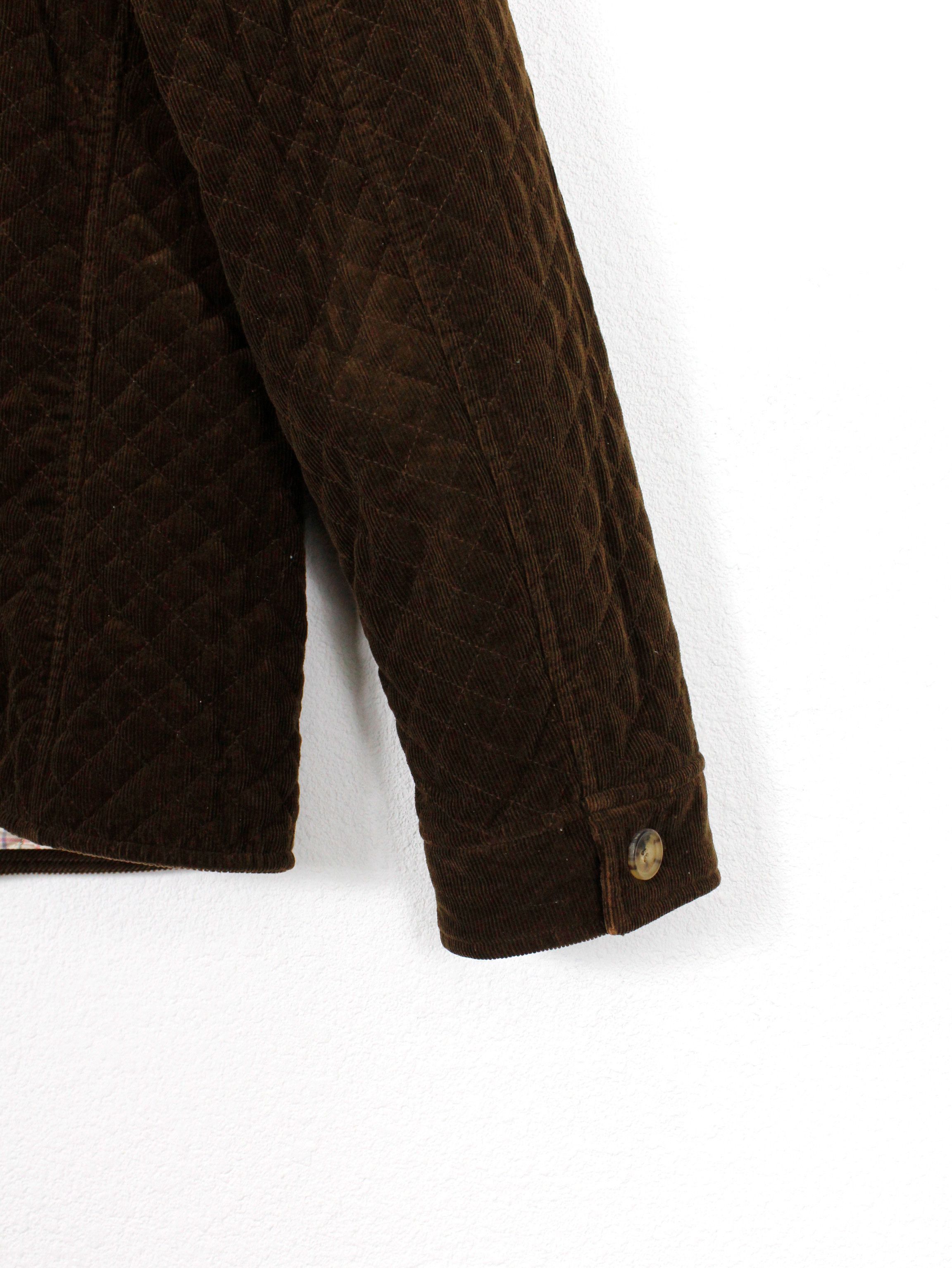 Brooks Brothers × Vintage Womens Brooks Brothers Brown Velvet Quilted Jacket Size L / US 10 / IT 46 - 7 Thumbnail