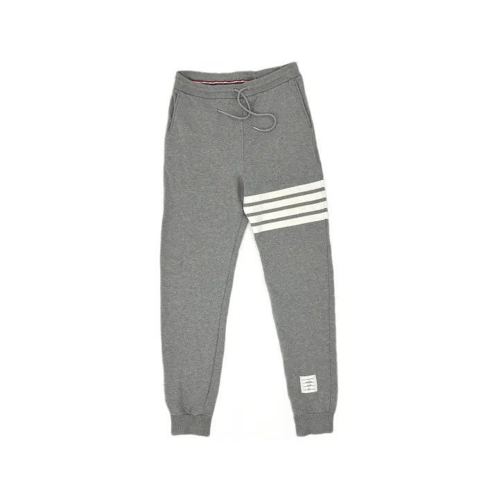 Thom Browne Gray Striped Knitted Sweatpants for Men -2507
