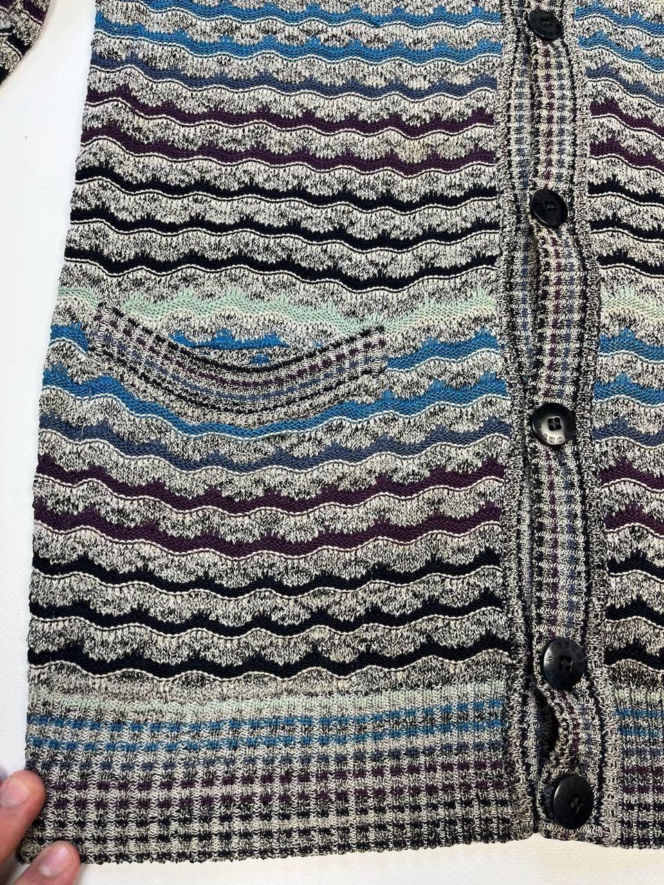 Missoni Vintage Missoni Luxury knit Cardigan Sweater Jumper Cotton Size US XL / EU 56 / 4 - 6 Thumbnail