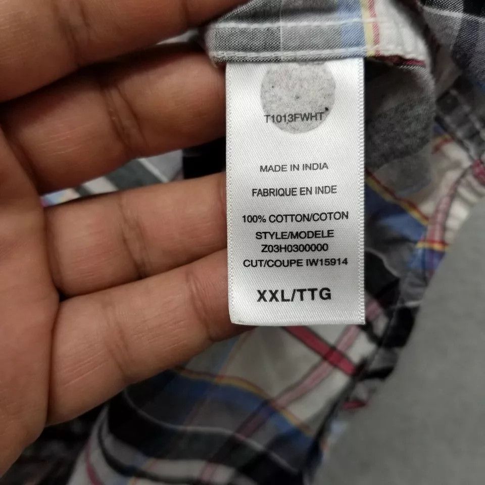 Guess Guess Shirt Mens 2XL Plaid Button Up Short Sleeve Cotton Size US XXL / EU 58 / 5 - 11 Thumbnail
