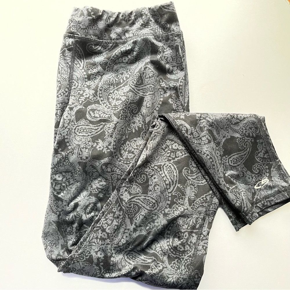 Athleta Athletic Workout Running Tight Leggings Paisley Grey Large Size 30" / US 8 / IT 44 - 3 Thumbnail