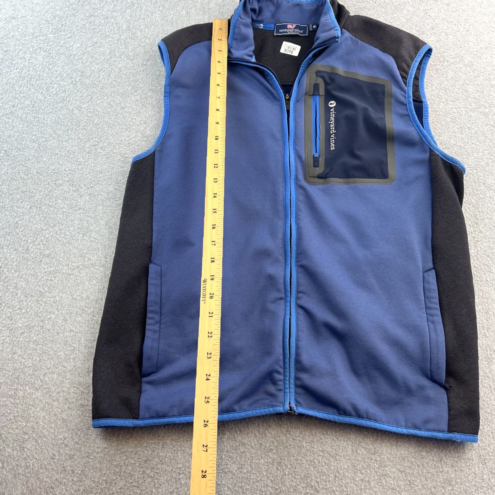 Vineyard Vines Vineyard Vines Vest Mens Medium Blue Full Zip Sleeveless Outdoor Performance Windbreaker Softshell Pockets Logo Zipper Casual Travel Workwear Mens Size US M / EU 48-50 / 2 - 3 Thumbnail