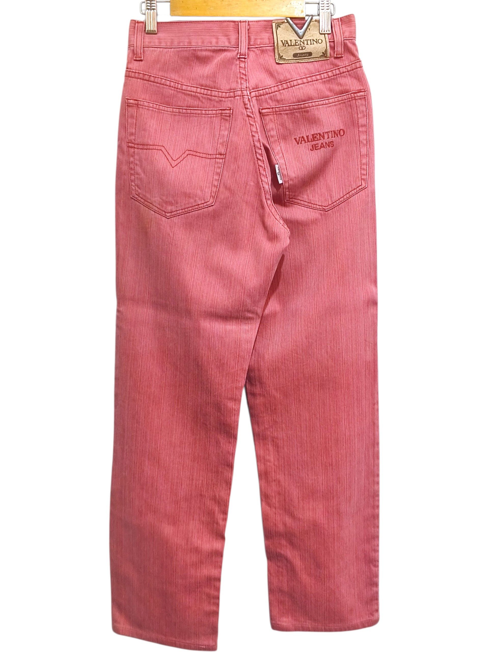 Valentino Vintage Valentino Jeans Straight Fit Pink Denim Size 26" / US 2 / IT 38 - 2 Thumbnail