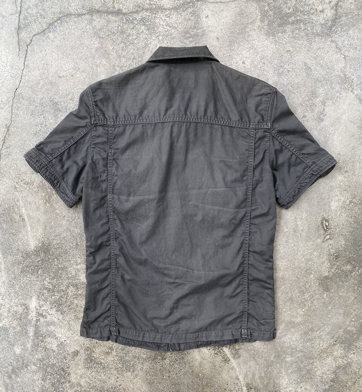 Tete Homme Vintage Tete Homme Issey Miyake Distressed Button up Size US S / EU 44-46 / 1 - 2 Thumbnail