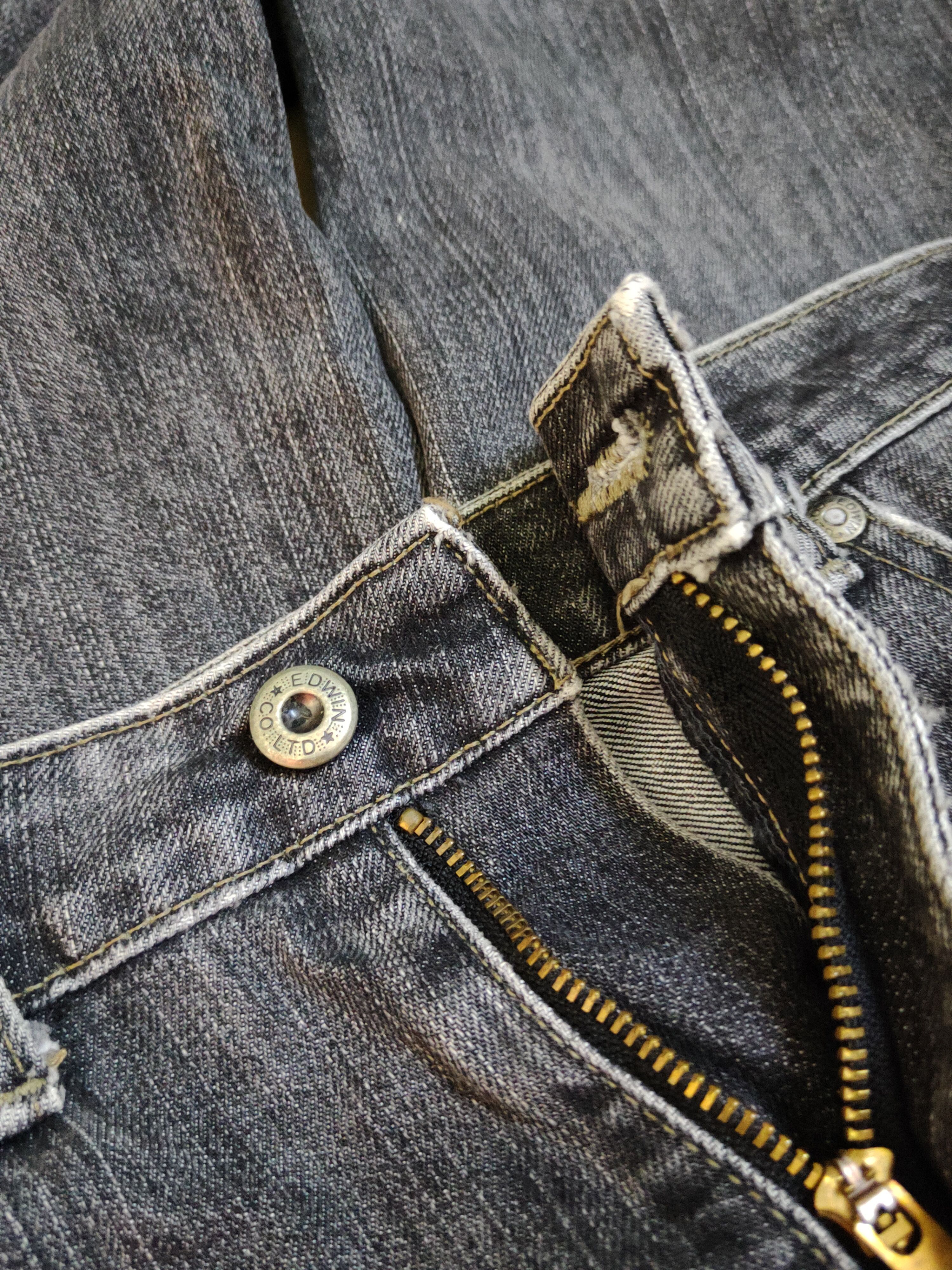 Edwin Edwin Black Faded Multipocket Denim #S1590 Size 27" / US 4 / IT 40 - 14 Thumbnail