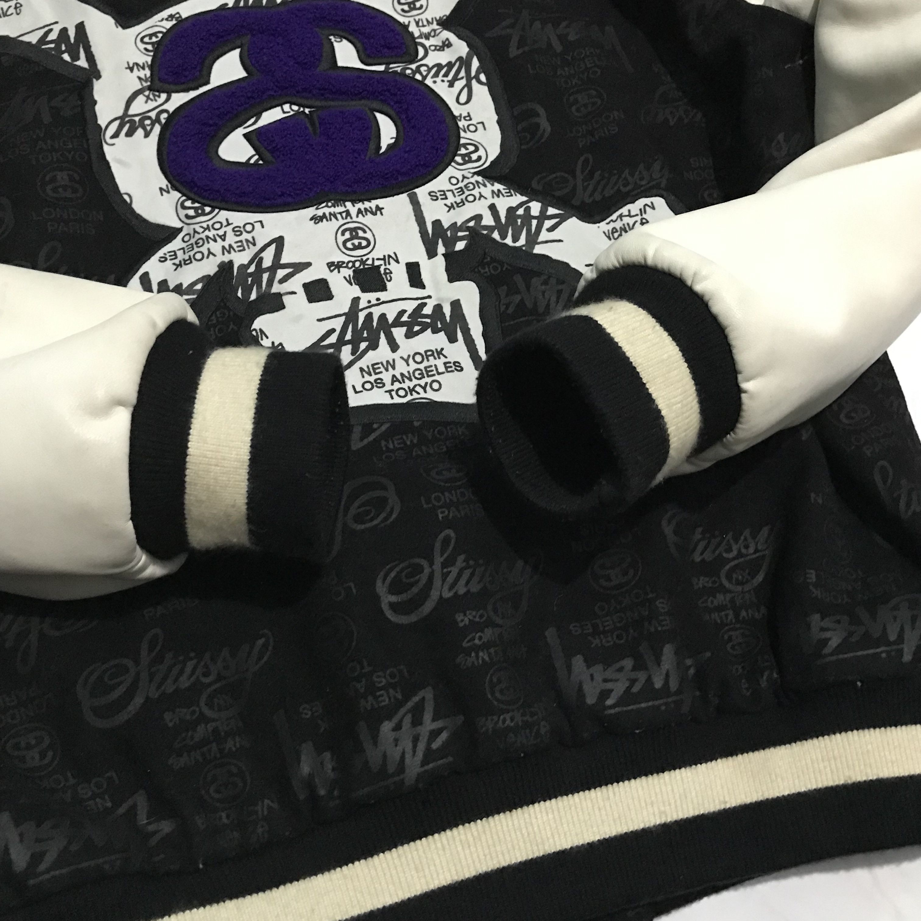 Stussy ☠️ Stussy 25th Anniversary World Tour Varsity Jacket Size US L / EU 52-54 / 3 - 3 Thumbnail