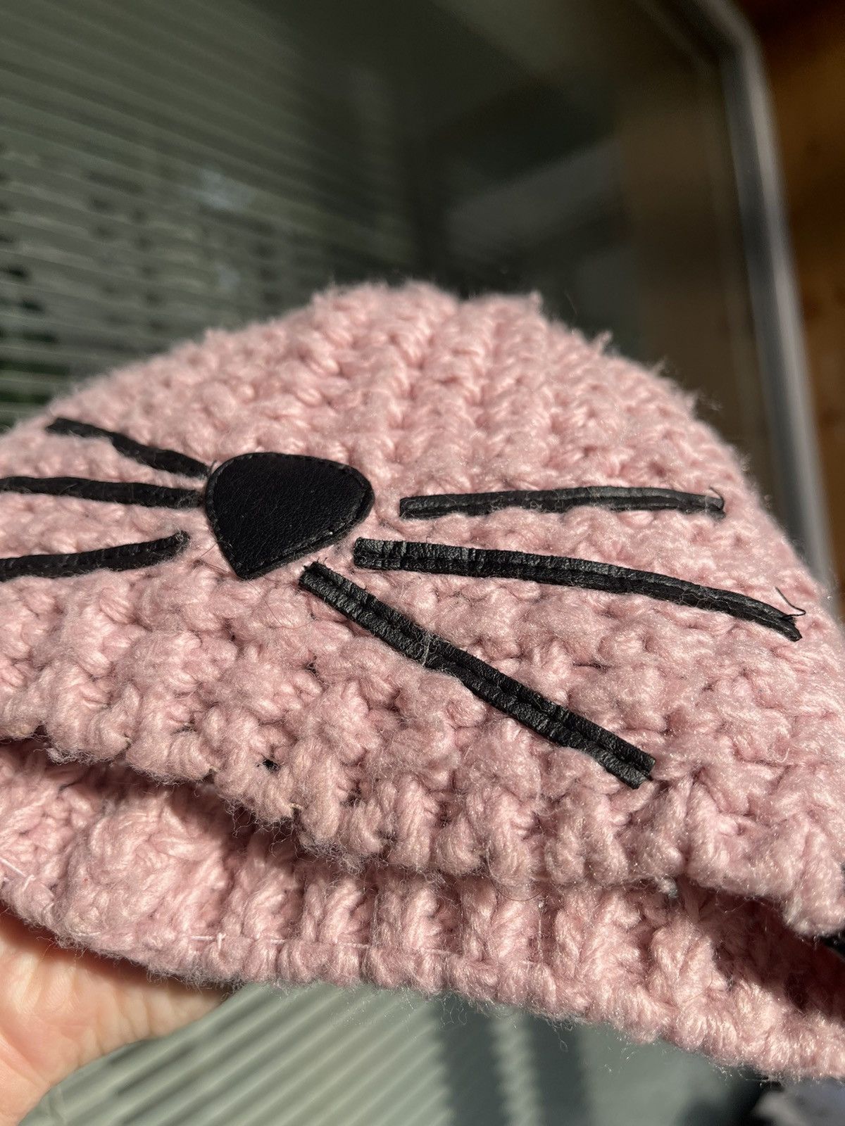 Japanese Brand × Karl Lagerfeld × Vintage Vintage hat Karl Lagerfeld kitty Pink Size ONE SIZE - 2 Thumbnail