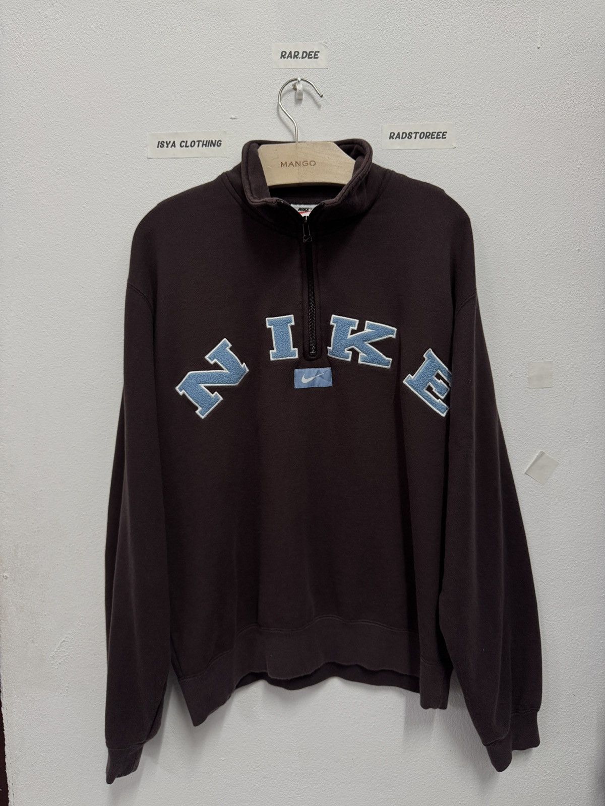 Nike Vintage Nike Spellout Halfzip Size US L / EU 52-54 / 3 - 1 Thumbnail